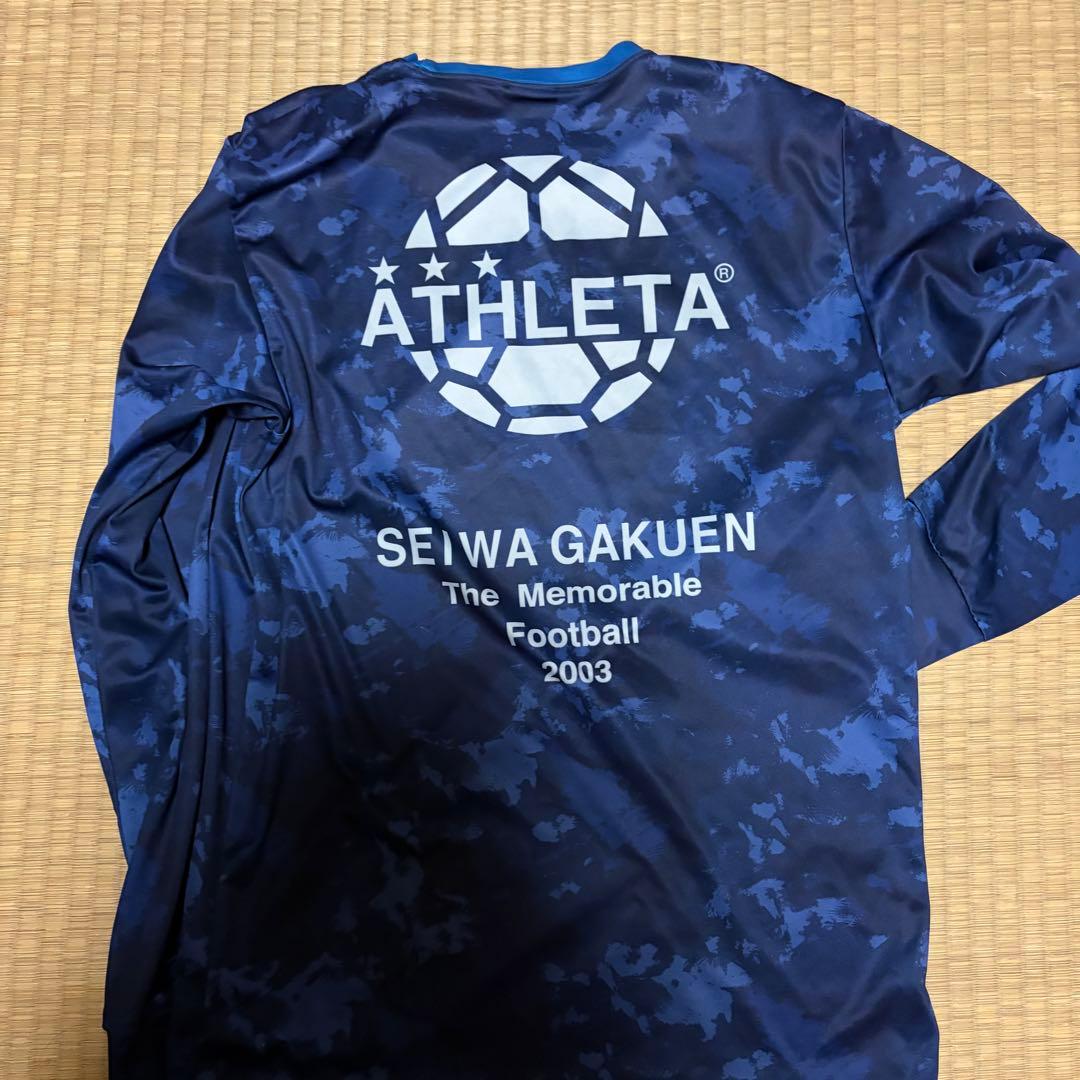 ゆ*か様 聖和学園 サッカー部 トレーニングウェア 紺 迷彩柄 長袖 選手支給品