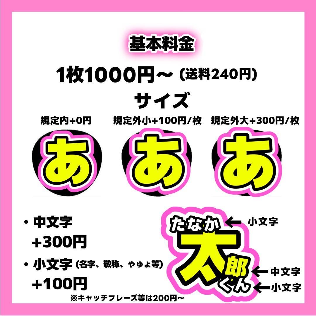 りんごページ うちわ文字 オーダー