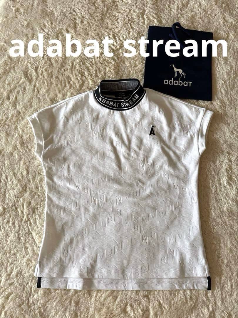 【美品】adabat stream モックネックトップス　レディース M