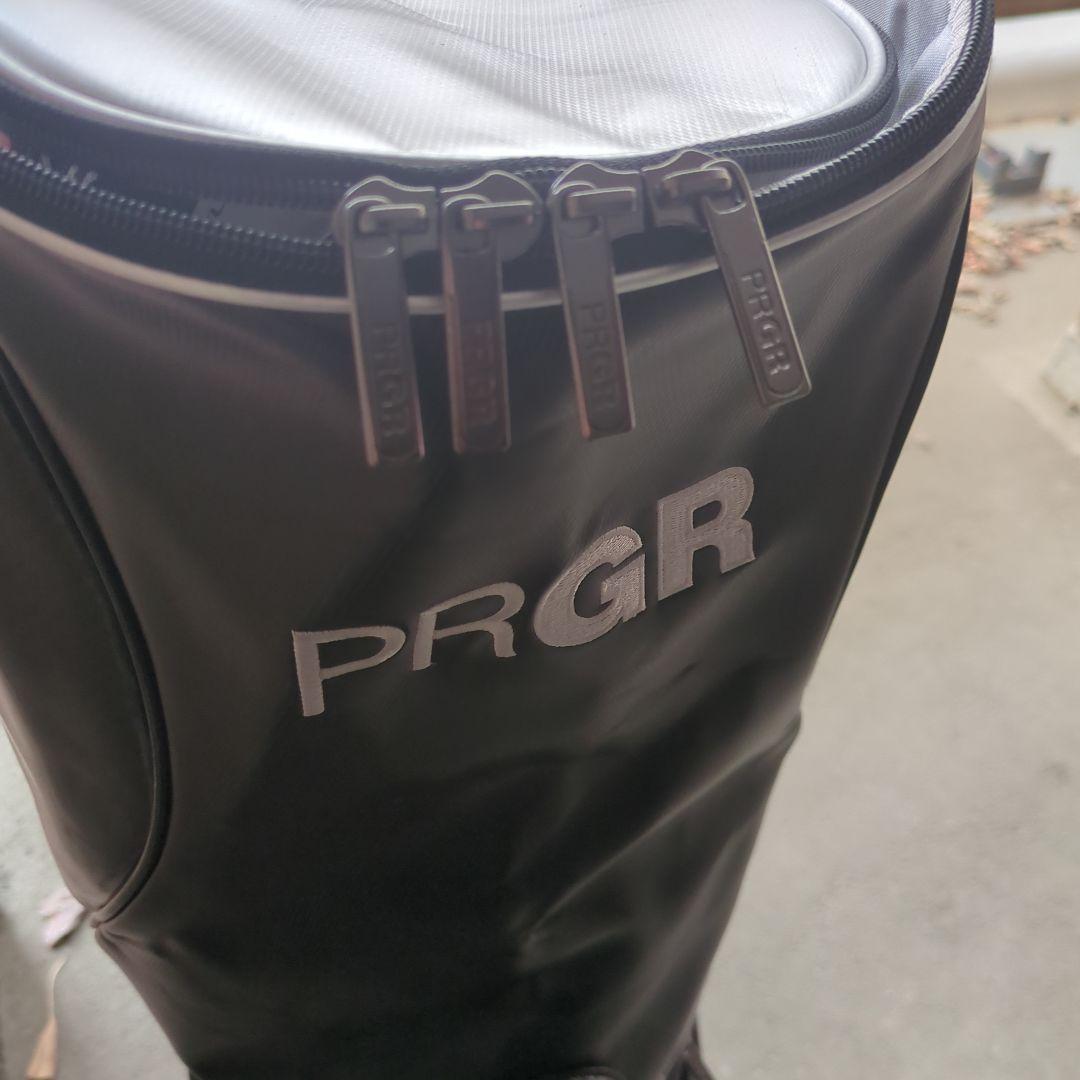 PRGR プロギア キャディーバッグ ブラック、シルバー