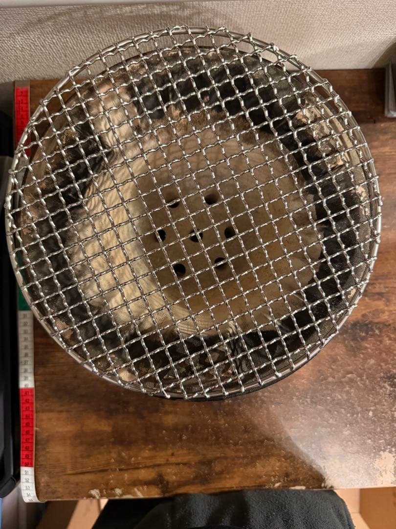 丸和工業　純珪藻土切り出し七輪　朝顔真鍮巻　朝顔