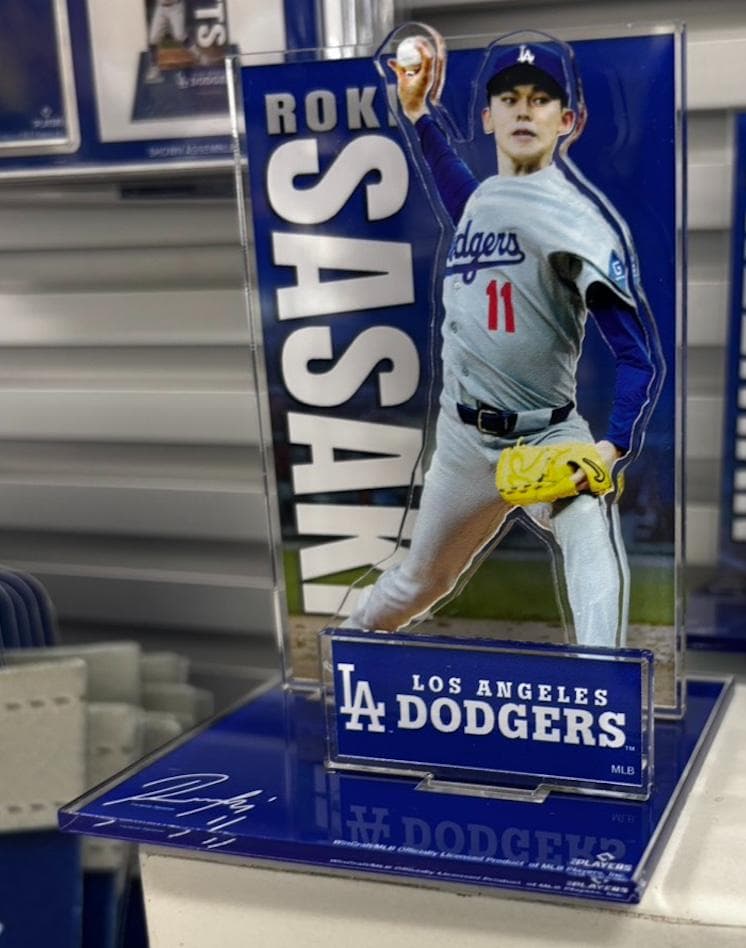 佐々木朗希 アクリルスタンド LAドジャース 初のMLB公式アクスタ/10cm