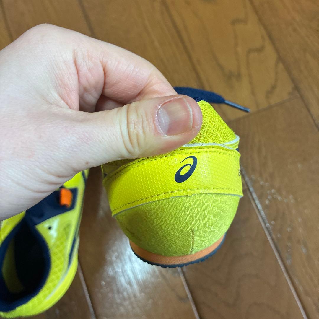 値下げしました！アシックス スパイクシューズ イエロー/ネイビー23センチ