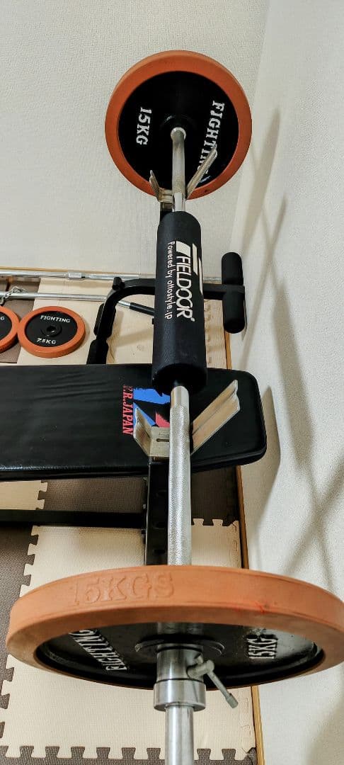 トレーニングベンチ ウエイトプレート付き