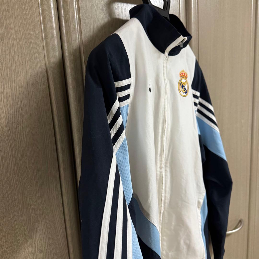 adidas製 レアル・マドリードトラックジャケット Lサイズ/ホワイト