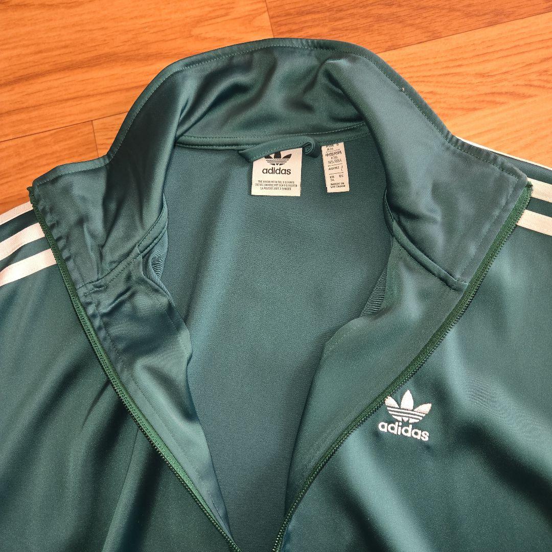 adidas トラックジャケット トラックトップ　　グリーン Lサイズ